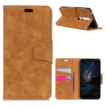 MURREN Luxury Retro Classic PU Leather Wallet Phone Case for Huawei Mate 10 Lite / Nova 2i / Horor 9i / G10 - Yellow