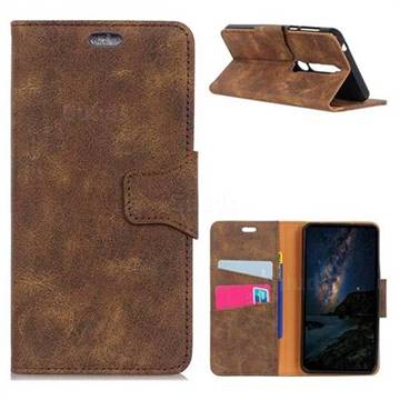 MURREN Luxury Retro Classic PU Leather Wallet Phone Case for Huawei Mate 10 Lite / Nova 2i / Horor 9i / G10 - Brown