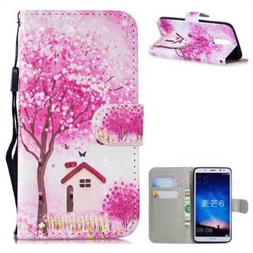 Tree House 3D Painted Leather Wallet Phone Case for Huawei Mate 10 Lite / Nova 2i / Horor 9i / G10