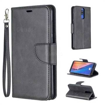 Classic Sheepskin PU Leather Phone Wallet Case for Huawei Mate 10 Lite / Nova 2i / Horor 9i / G10 - Black