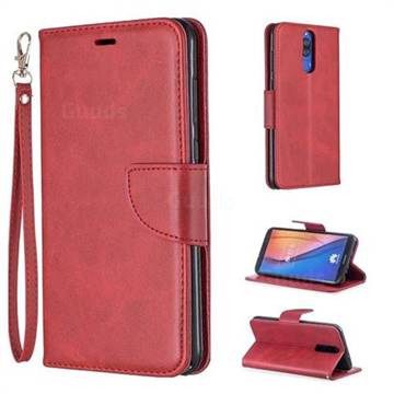 Classic Sheepskin PU Leather Phone Wallet Case for Huawei Mate 10 Lite / Nova 2i / Horor 9i / G10 - Red