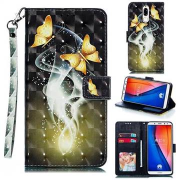 Dream Butterfly 3D Painted Leather Phone Wallet Case for Huawei Mate 10 Lite / Nova 2i / Horor 9i / G10