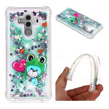 Heart Frog Lion Dynamic Liquid Glitter Sand Quicksand Star TPU Case for Huawei Mate 10 Pro(6.0 inch)