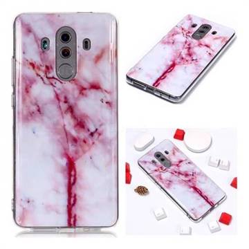 Red Grain Soft TPU Marble Pattern Phone Case for Huawei Mate 10 Pro(6.0 inch)
