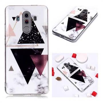 Four Triangular Soft TPU Marble Pattern Phone Case for Huawei Mate 10 Pro(6.0 inch)