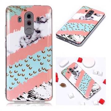 Diagonal Grass Soft TPU Marble Pattern Phone Case for Huawei Mate 10 Pro(6.0 inch)
