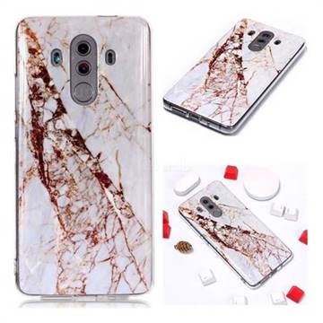 White Crushed Soft TPU Marble Pattern Phone Case for Huawei Mate 10 Pro(6.0 inch)