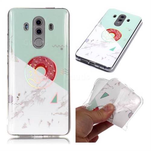 Donuts Marble Pattern Bright Color Laser Soft TPU Case for Huawei Mate 10 Pro(6.0 inch)