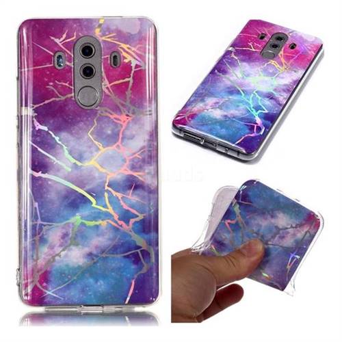 Dream Sky Marble Pattern Bright Color Laser Soft TPU Case for Huawei Mate 10 Pro(6.0 inch)