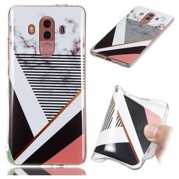 Pinstripe Soft TPU Marble Pattern Phone Case for Huawei Mate 10 Pro(6.0 inch)