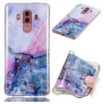 Purple Amber Soft TPU Marble Pattern Phone Case for Huawei Mate 10 Pro(6.0 inch)