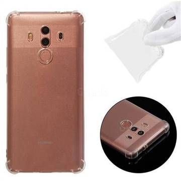 Anti-fall Clear Soft Back Cover for Huawei Mate 10 Pro(6.0 inch) - Transparent