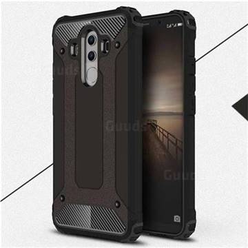 King Kong Armor Premium Shockproof Dual Layer Rugged Hard Cover for Huawei Mate 10 Pro(6.0 inch) - Black Gold