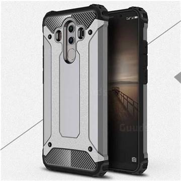 King Kong Armor Premium Shockproof Dual Layer Rugged Hard Cover for Huawei Mate 10 Pro(6.0 inch) - Silver Grey