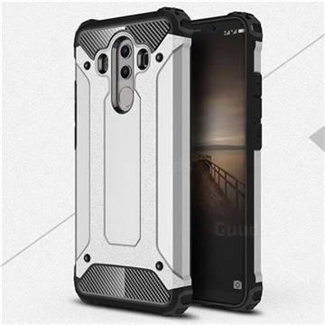 King Kong Armor Premium Shockproof Dual Layer Rugged Hard Cover for Huawei Mate 10 Pro(6.0 inch) - Technology Silver