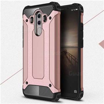 King Kong Armor Premium Shockproof Dual Layer Rugged Hard Cover for Huawei Mate 10 Pro(6.0 inch) - Rose Gold