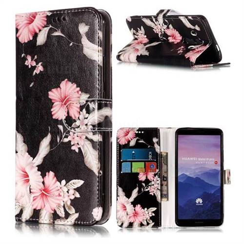 Azalea Flower PU Leather Wallet Case for Huawei Mate 10 Pro(6.0 inch)