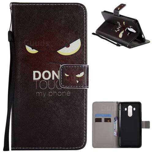 Angry Eyes PU Leather Wallet Case for Huawei Mate 10 Pro(6.0 inch)