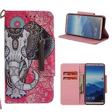 Totem Jumbo Big Metal Buckle PU Leather Wallet Phone Case for Huawei Mate 10 Pro(6.0 inch)