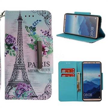 Fresh Tower Big Metal Buckle PU Leather Wallet Phone Case for Huawei Mate 10 Pro(6.0 inch)