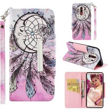 Angel Monternet Big Metal Buckle PU Leather Wallet Phone Case for Huawei Mate 10 Pro(6.0 inch)