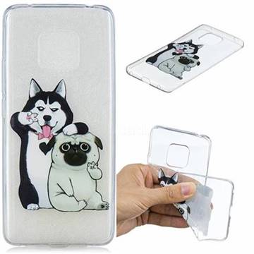 Selfie Dog Clear Varnish Soft Phone Back Cover for Huawei Mate 20