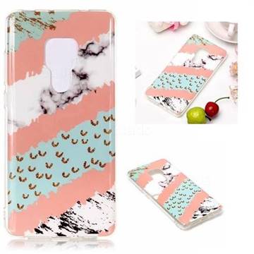Diagonal Grass Soft TPU Marble Pattern Phone Case for Huawei Mate 20