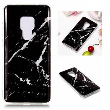 Black Rough white Soft TPU Marble Pattern Phone Case for Huawei Mate 20