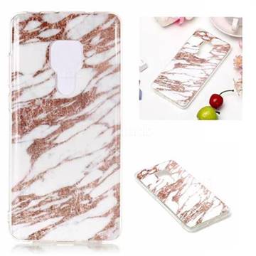 Rose Gold Grain Soft TPU Marble Pattern Phone Case for Huawei Mate 20