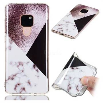 Black white Grey Soft TPU Marble Pattern Phone Case for Huawei Mate 20