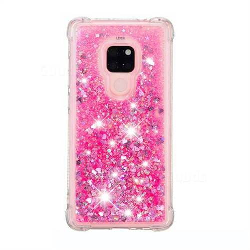 Dynamic Liquid Glitter Sand Quicksand Tpu Case For Huawei Mate 20 Pink Love Heart Huawei 8649