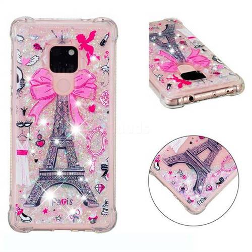 Mirror and Tower Dynamic Liquid Glitter Sand Quicksand Star TPU Case for Huawei Mate 20