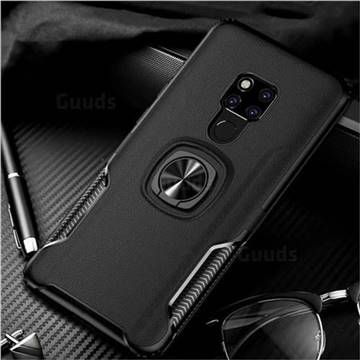 Knight Armor Anti Drop PC + Silicone Invisible Ring Holder Phone Cover for Huawei Mate 20 - Black