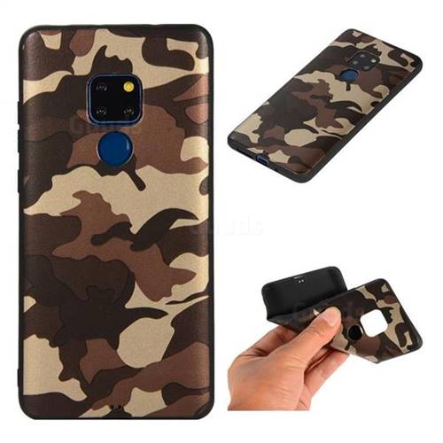 Camouflage Soft TPU Back Cover for Huawei Mate 20 - Gold Coffee