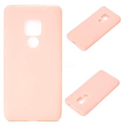 Candy Soft Silicone Protective Phone Case for Huawei Mate 20 - Pink