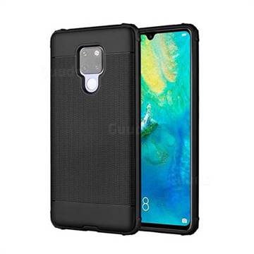 Luxury Shockproof Rubik Cube Texture Silicone TPU Back Cover for Huawei Mate 20 - Black