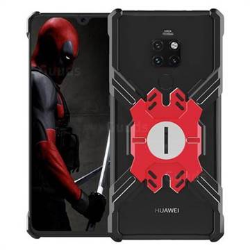 Heroes All Metal Frame Coin Kickstand Car Magnetic Bumper Phone Case for Huawei Mate 20 - Black