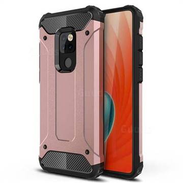 King Kong Armor Premium Shockproof Dual Layer Rugged Hard Cover for Huawei Mate 20 - Rose Gold