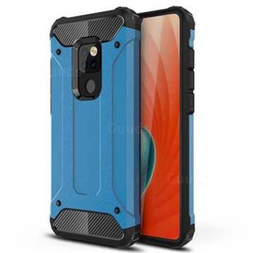 King Kong Armor Premium Shockproof Dual Layer Rugged Hard Cover for Huawei Mate 20 - Sky Blue