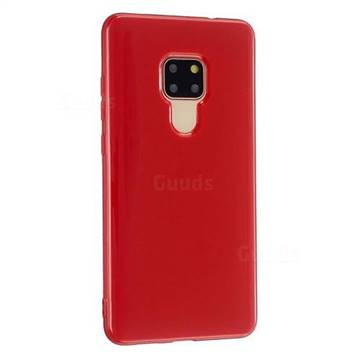 2mm Candy Soft Silicone Phone Case Cover for Huawei Mate 20 - Hot Red