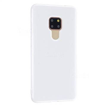 2mm Candy Soft Silicone Phone Case Cover for Huawei Mate 20 - White