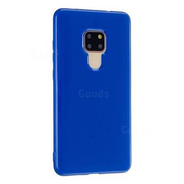 2mm Candy Soft Silicone Phone Case Cover for Huawei Mate 20 - Navy Blue