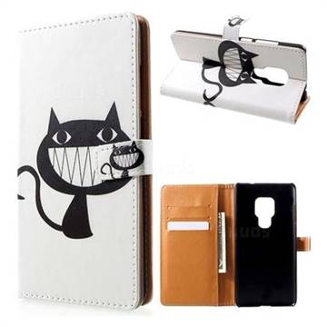 Proud Cat Leather Wallet Case for Huawei Mate 20