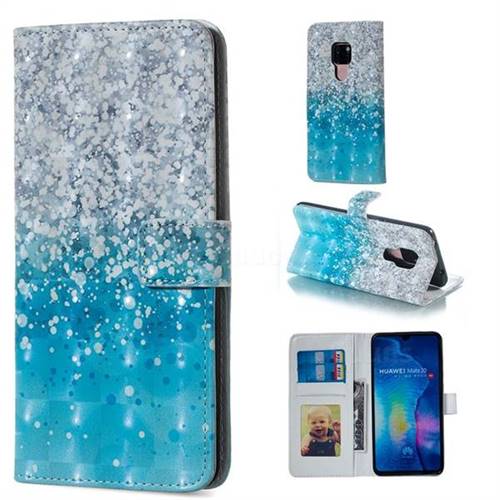 Sea Sand 3D Painted Leather Phone Wallet Case for Huawei Mate 20