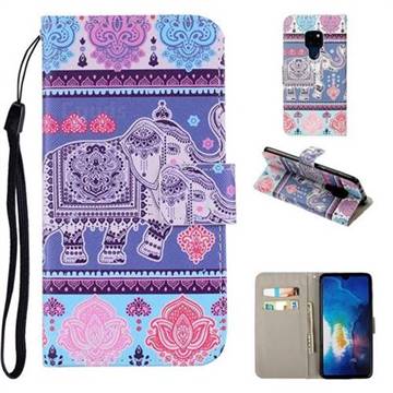 Totem Elephant PU Leather Wallet Phone Case Cover for Huawei Mate 20