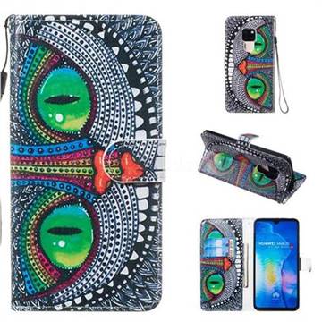 Cute Owl Smooth Leather Phone Wallet Case for Huawei Mate 20