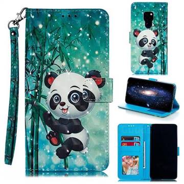 Cute Panda 3D Painted Leather Phone Wallet Case for Huawei Mate 20