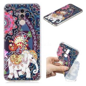 Totem Flower Elephant Super Clear Soft TPU Back Cover for Huawei Mate 20 Lite