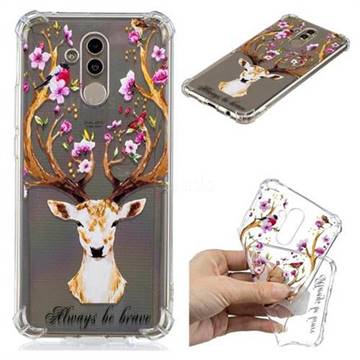 Always be Brave Anti-fall Clear Varnish Soft TPU Back Cover for Huawei Mate 20 Lite