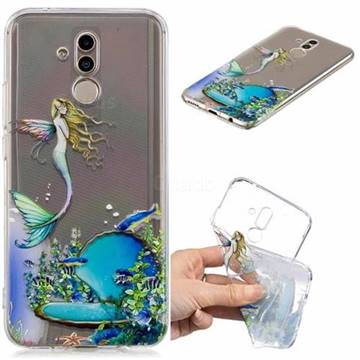 Mermaid Clear Varnish Soft Phone Back Cover for Huawei Mate 20 Lite